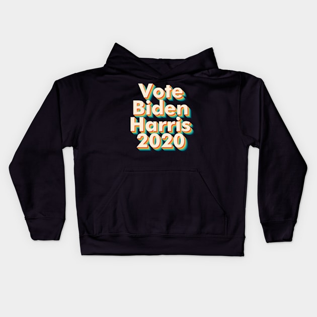 Vote Biden Harris Anti Trump Gift Kids Hoodie by kikiao